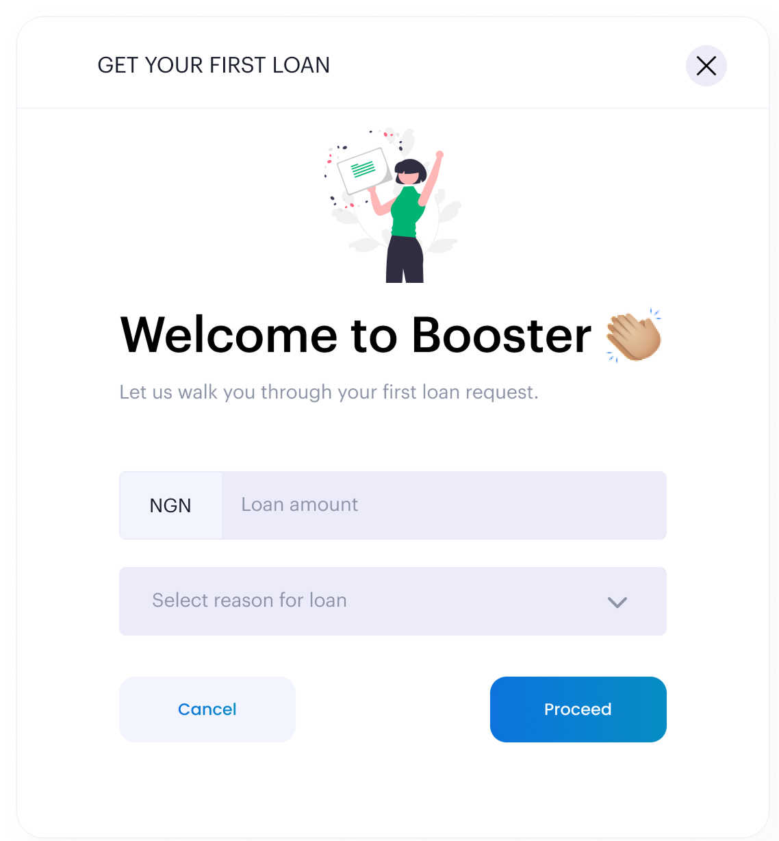 Welcome to Booster — first loan